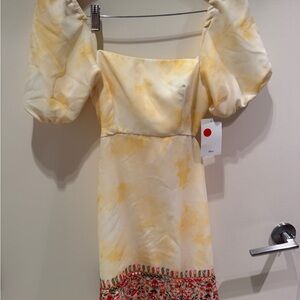 Holichic by Megha Yellow Floral Dress